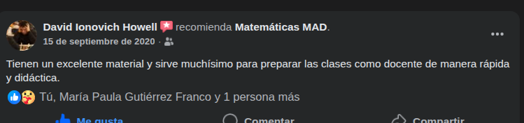 Opinión en Facebook 16